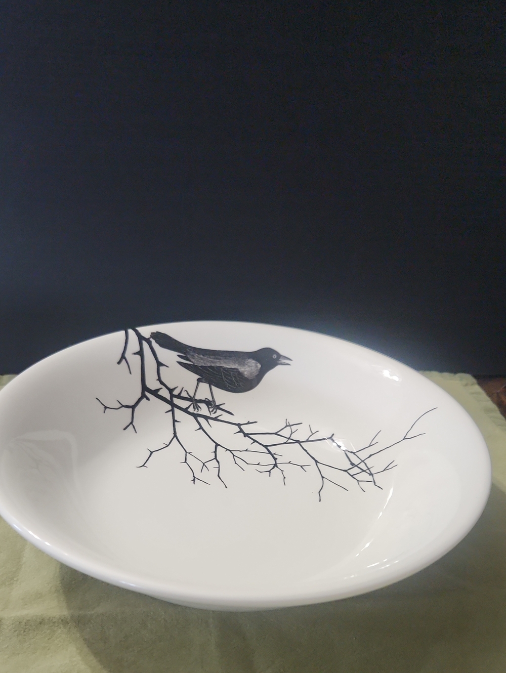 Victorian Eng. Pottery Raven